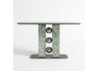 Modern Luxus Konsolentisch Designer Grau Holz Wohnzimmer Neu Möbel