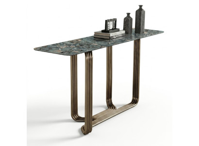Konsolentisch Holz Tisch Konsole Luxus Konsolentische Design Edelstahl