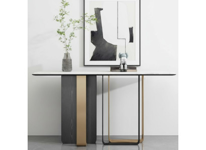 Designer Holz Konsolentisch Tisch Konsole Modern Wohnzimmer Konsole