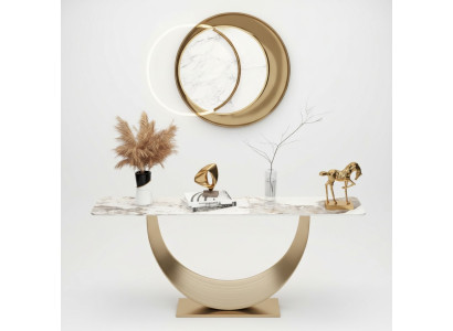 Konsolen Wohnzimmer Beistelltisch Modern Design Möbel Holz Gold Neu