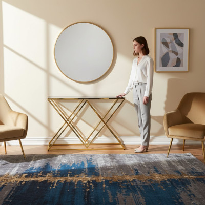 Konsolentisch Designer Tisch Wohnzimmertisch Luxus Möbel Beistelltisch