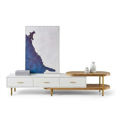 rtv Lowboard Schubladen Regale Kommode Tisch Wohnzimmer Holz Design