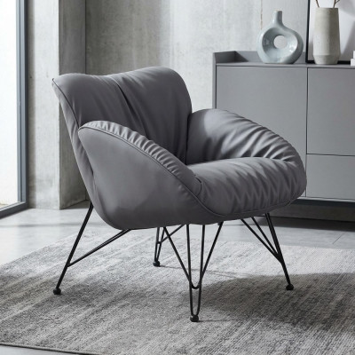 Design Sessel Textil Luxus Couch 1 Sitzer Sofa Relax Lounge Club Polster
