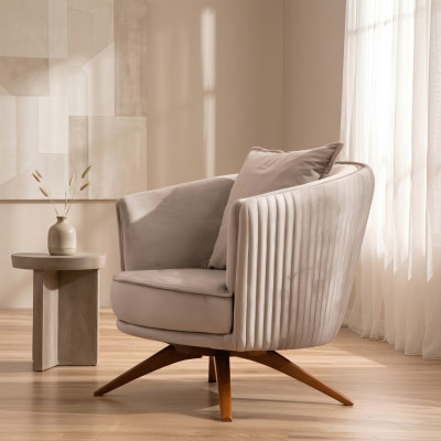 Design Sessel Couch Polster Luxus 1 Sitzer Textil Samt Einsitzer Neu