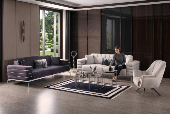 Sofagarnitur 331 Sitzer Luxus Möbel Wohnzimmer Couch Sofa Polster 3tlg.