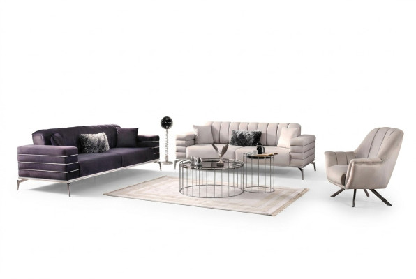 Sofagarnitur 331 Sitzer Luxus Möbel Wohnzimmer Couch Sofa Polster 3tlg.