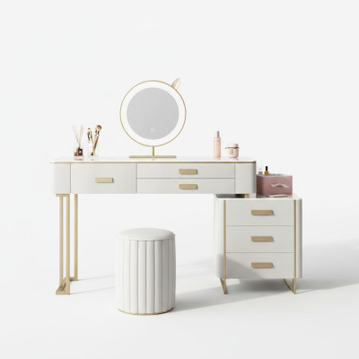 Schlafzimmer Schminktisch Frisiertisch Kosmetiktisch Spiegel Schubladen