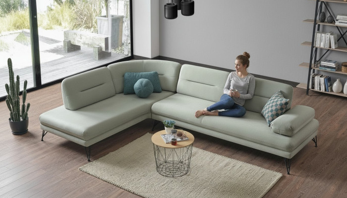 Ecksofa Wohnlandschaft Farbe Grau L-Form Sofa Neu Wohnzimmer Ecksofa Luxus Neu