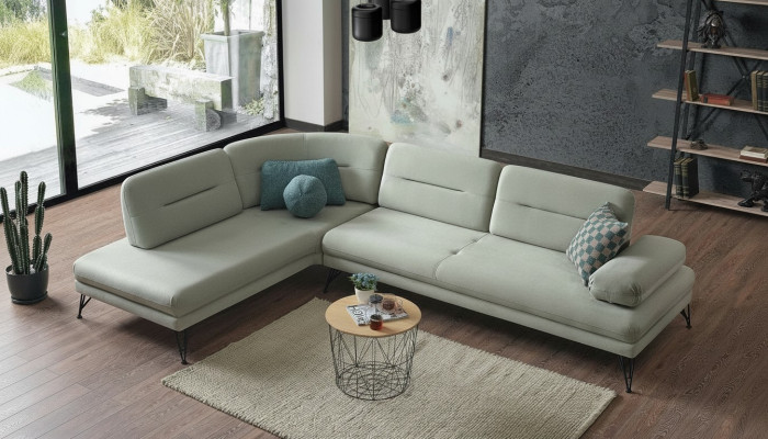 Ecksofa Wohnlandschaft Farbe Grau L-Form Sofa Neu Wohnzimmer Ecksofa Luxus Neu