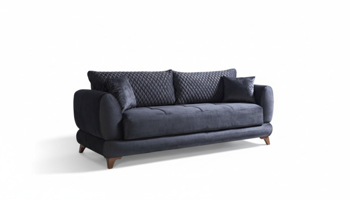 Dreisitzer Couch mit Schlaffunktion Sofa Bett Klappcouch Textil Sofas Couchen