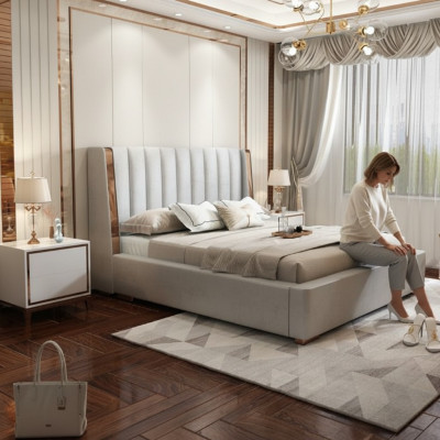 Betten Design Doppel Modernes Hotel Gestell Schlafzimmer Luxus Möbel