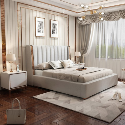 Betten Design Doppel Modernes Hotel Gestell Schlafzimmer Luxus Möbel