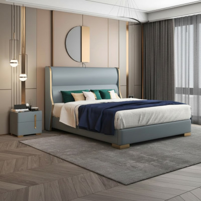 Betten Doppel Schlaf Zimmer Holz 180x200cm Bett Polster Design Luxus