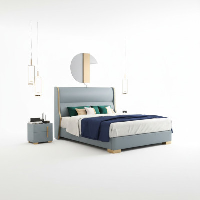 Betten Doppel Schlaf Zimmer Holz 180x200cm Bett Polster Design Luxus