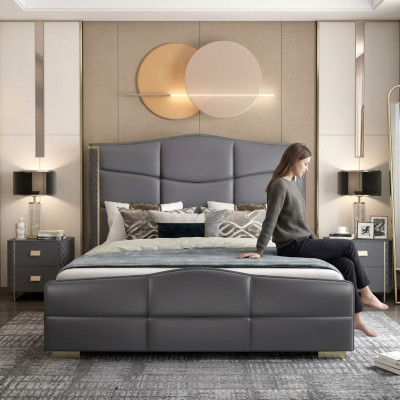 Doppel Design Bett Modernes Hotel Luxus Schlaf Zimmer Möbel Bettrahmen