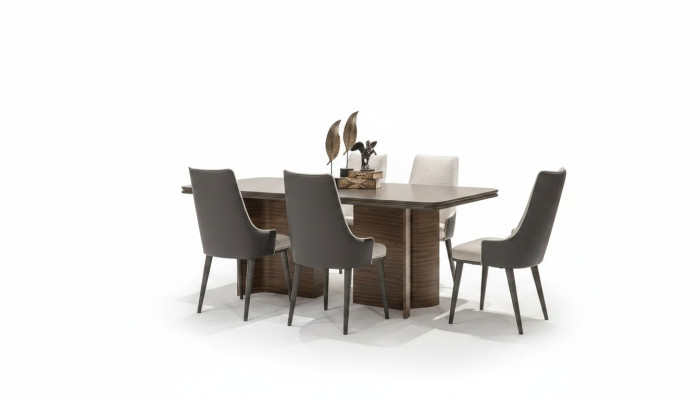 Esszimmer Set Luxus 6x Stühle Esstisch Essgruppe Garnitur Lehnstühle Modern