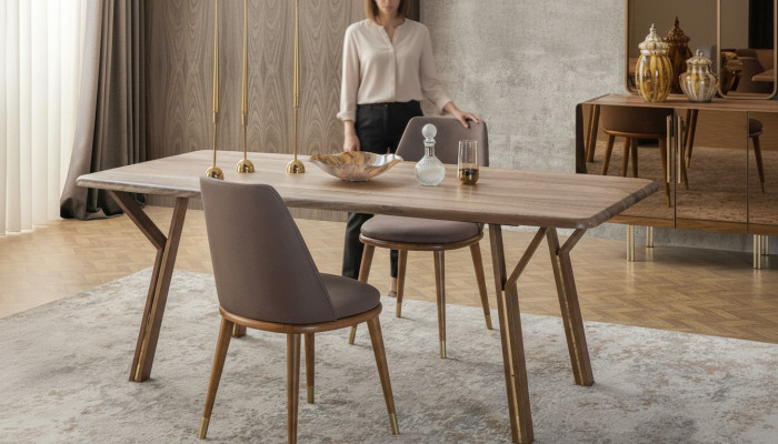 Garnitur Esszimmer Stuhl Set 6x Stühle + Esstisch Luxus Möbel Gruppe Essgruppe