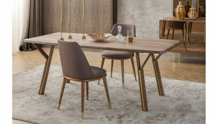 Garnitur Esszimmer Stuhl Set 6x Stühle + Esstisch Luxus Möbel Gruppe Essgruppe