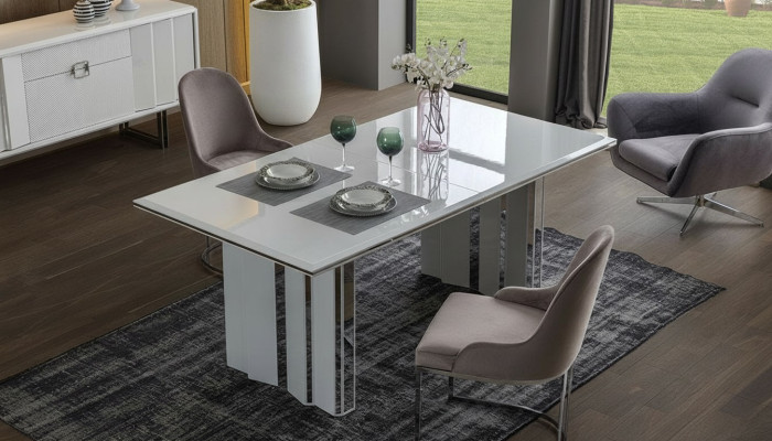 Esszimmer Set Luxus 6x Stühle+Esstisch Essgruppe Garnitur Lehnstühle Neu Modern