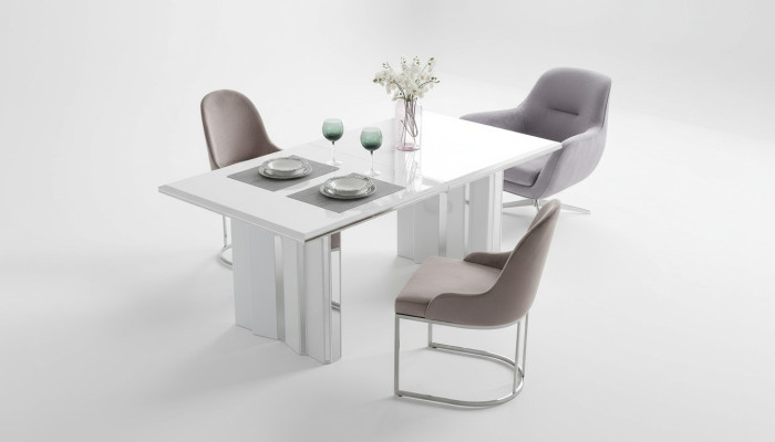 Esszimmer Set Luxus 6x Stühle+Esstisch Essgruppe Garnitur Lehnstühle Neu Modern