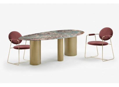 Esszimmer Set Esstisch 4x Stühle Elegantes Garnitur Modern Luxus Neu 5tlg.