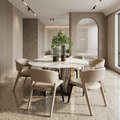 Luxus Esszimmer set Esstisch 6x Stuhle Esszimmergruppe Design Essgruppe Neu