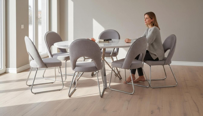 Luxus Esszimmer Set Esstisch mit 6x Stühle Neu Komplett Modern Möbel 7tlg.