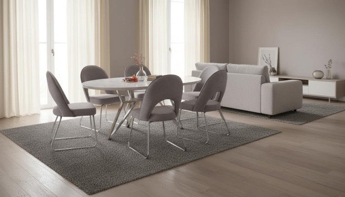 Luxus Esszimmer Set Esstisch mit 6x Stühle Neu Komplett Modern Möbel 7tlg.