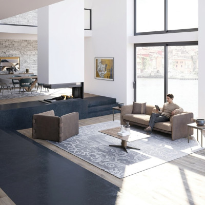 Wohnzimmer Komplett Sofa Dreisitzer Polstermöbel Sessel Desing Couchtisch
