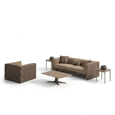 Wohnzimmer Komplett Sofa Dreisitzer Polstermöbel Sessel Desing Couchtisch