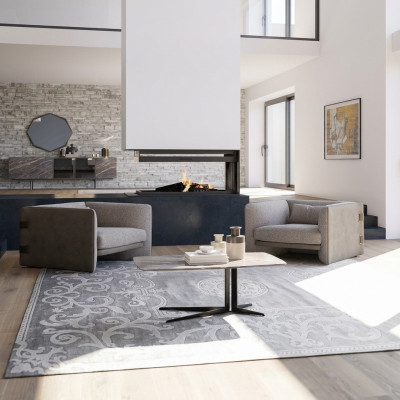 Luxus 2x Sessel Polstermöbel Wohnzimmer Einrichtung Modern Couchtisch Neu