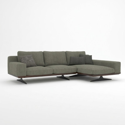 Grau Designer Ecksofa L-Form Relax Wohnzimmer Polstersofa Luxus Modern Möbel