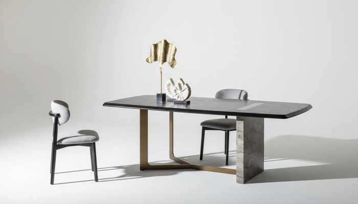 Esszimmer Set 5tlg. Schwarz Modern Design Esstisch mit 4x Stühle Luxus