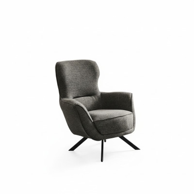Grau Farbe Modern Design 1-Sitzer Sessel Stoff Textil Material Modern Design
