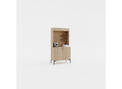 Esszimmer Anrichte Sideboard Braun Farbe Modern Design Kaffeeschrank