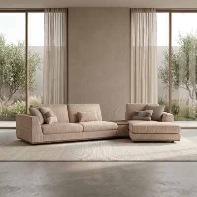 Designer Ecksofa L-Form Luxus Sofa Couch Wohnzimmer Textil Polstermöbel