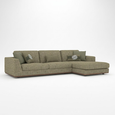 Grün Ecksofa L-Form Wohnzimmer Polstermöbel Modern Textil Sofa Couch
