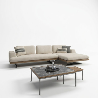 Modern Luxus Sofa Couch Wohnzimmer Relax Ecksofa L-Form mit 2x Couchtisch