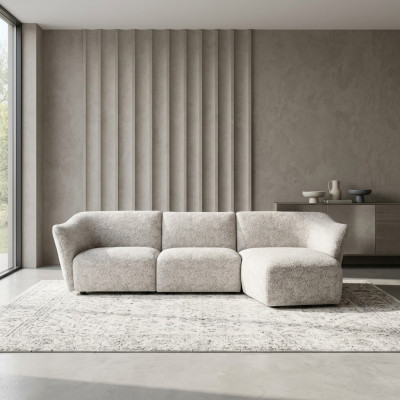 Eck Garnitur Weiß Sofa Couch L-Form Designer Modern Wohnzimmer Neu