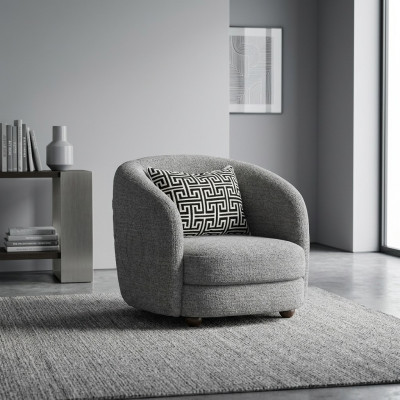 Grau Sessel Designer Sitzmöbel Polstermöbel Wohnzimmer Neu Sitz Einrichtung