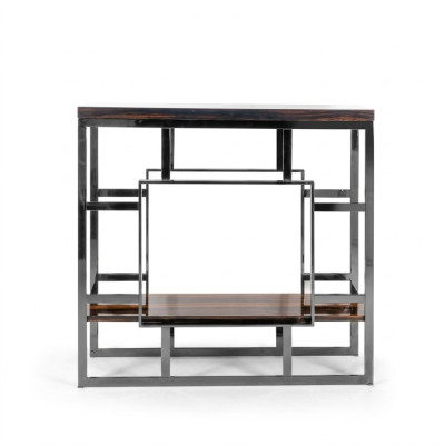 Konsolentisch Holz Tisch Edelstahl Konsole Luxus Wohnzimmer Design