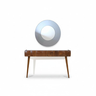Konsolentisch mit Spiegel Modern Wohnzimmer Luxus Möbel Set Konsole