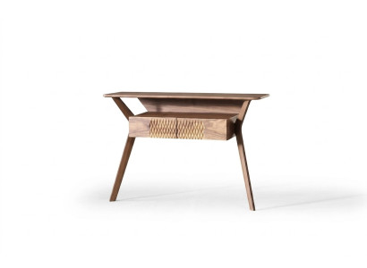 Wohnzimmer Luxus Konsolentisch Braun Holz Tisch Modern Design Konsole