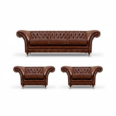 Leder Sofas Couch Polster Garnitur Sofagarnitur Moderne Couchen Chesterfield