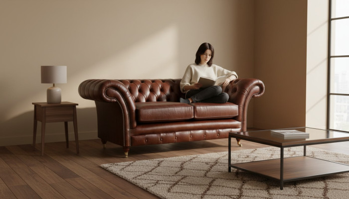 Chesterfield Sofa Zweisitzer Couch Wohnzimmer Polstermöbel Neu Einrichtung
