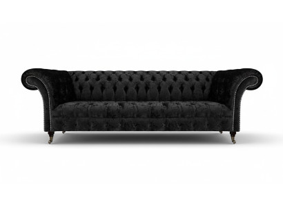 Wohnzimmer Chesterfield Viersitzer Sofa Couch Polstermöbel Einrichtung Neu