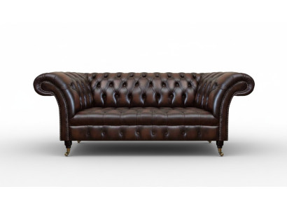 Chesterfield Dreisitzer Sofa Couch Polstermöbel Einrichtung Wohnzimmer Neu
