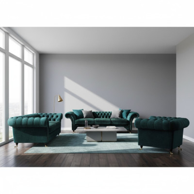 Wohnzimmer Luxus Einrichtung Komplett Sofas Couchen Chesterfield Polster 3+2+1
