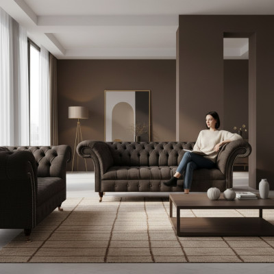 Designer Komplett Luxus Sofas Polster Couch Designer Komplett Chesterfield