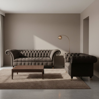 Designer Komplett Luxus Sofas Polster Couch Designer Komplett Chesterfield